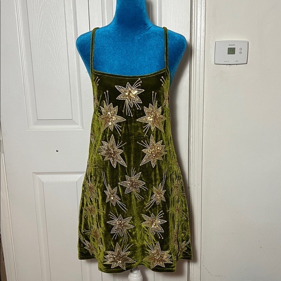 LENNI The Label sequin velvet Mini Dress Women’s Small - Picture 2 of 7